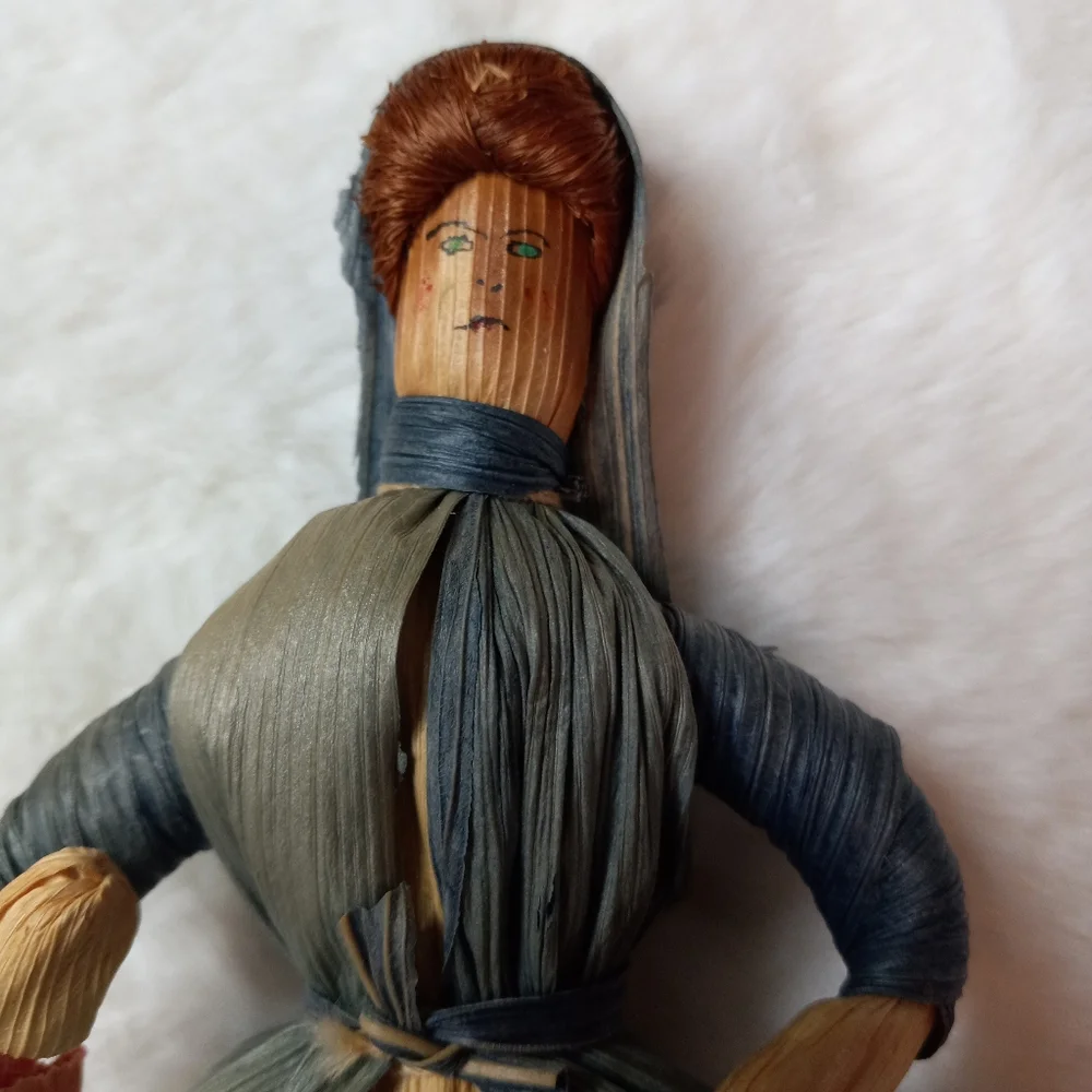 Vintage Artisan Handmade Cornhusk Doll